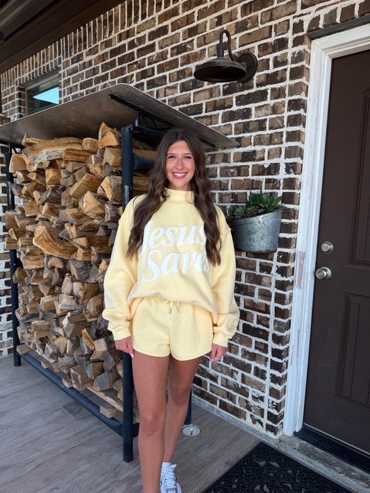 the butter yellow shorts