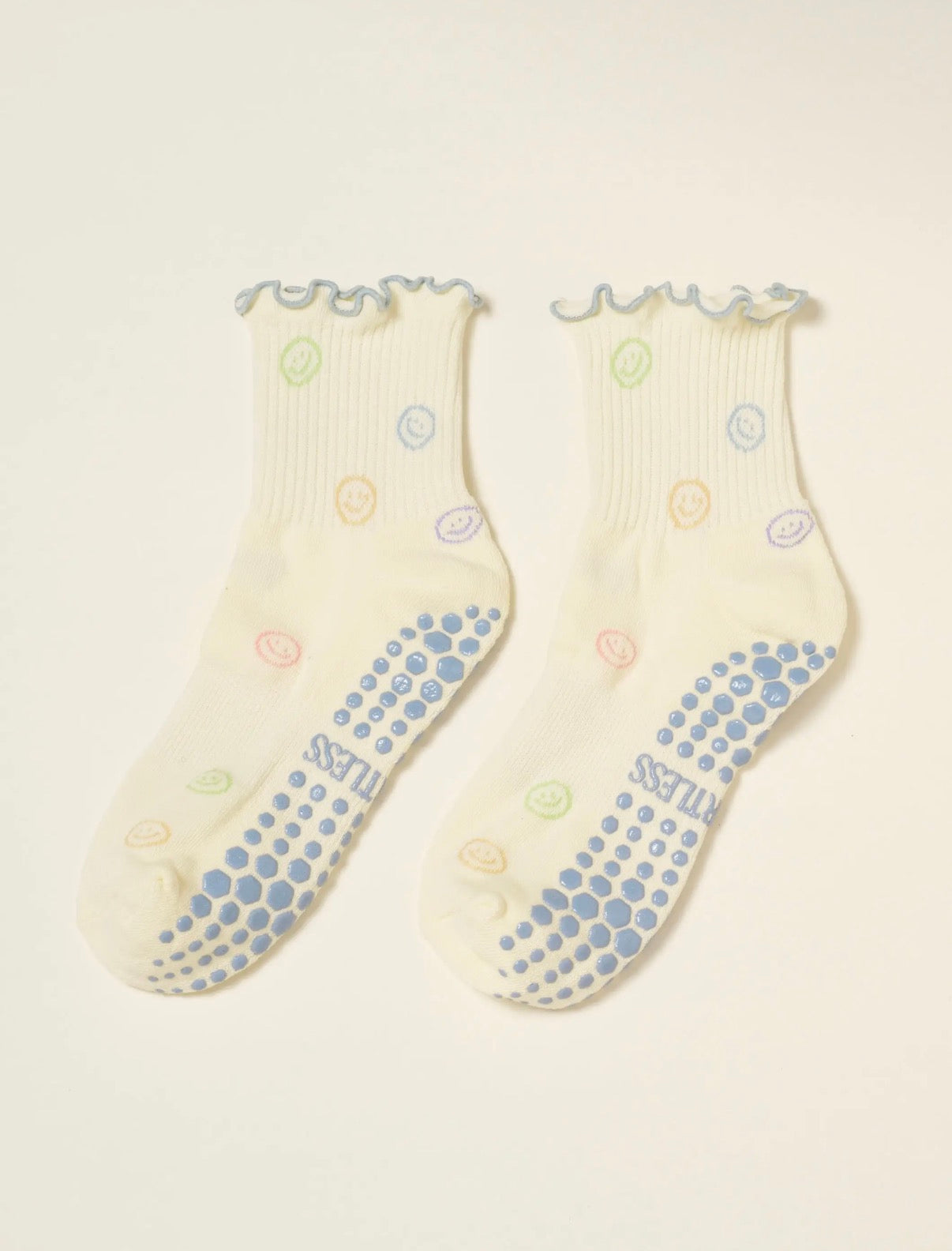 smiley pilates socks