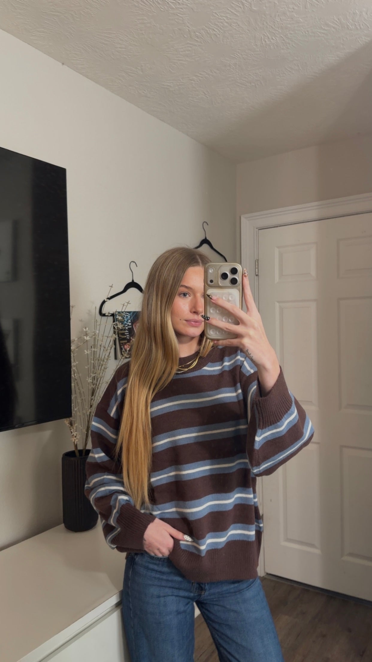 the hudson striped sweater