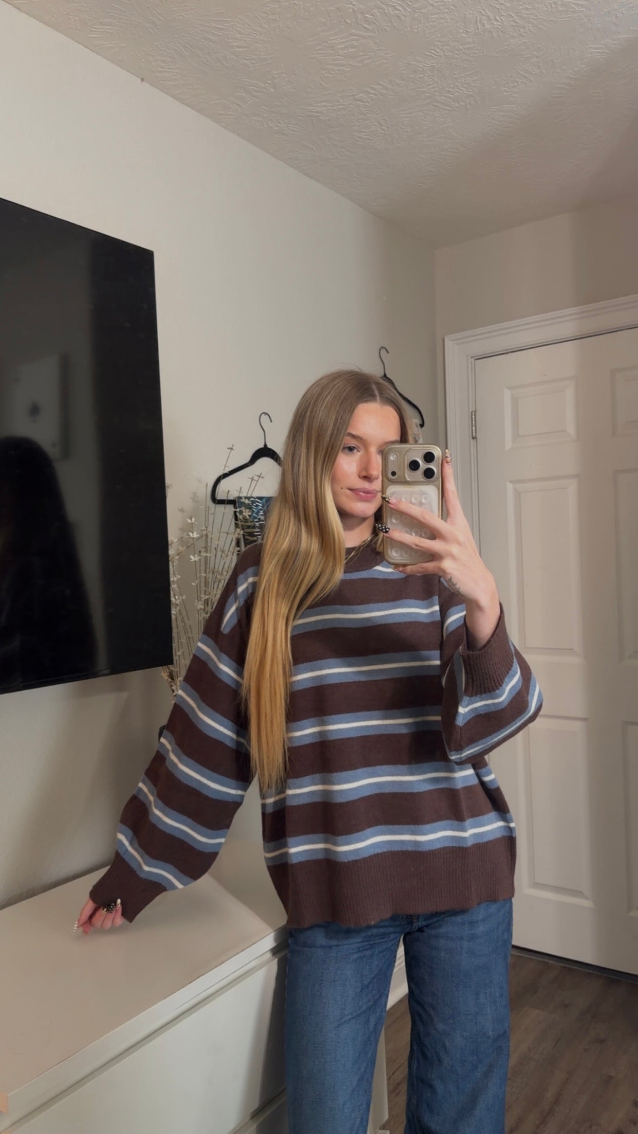 the hudson striped sweater