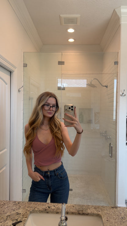 the petal drape top