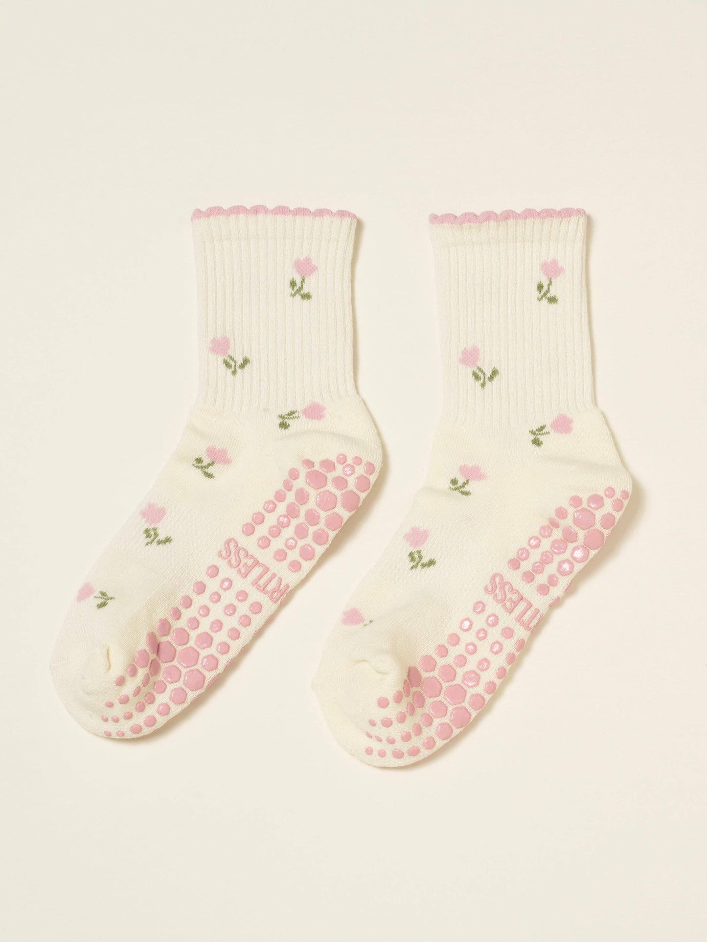flower pilates socks