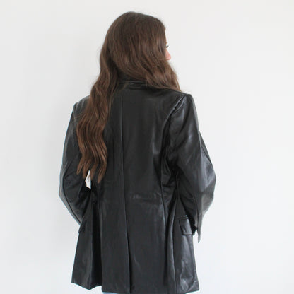 the midnight leather blazer